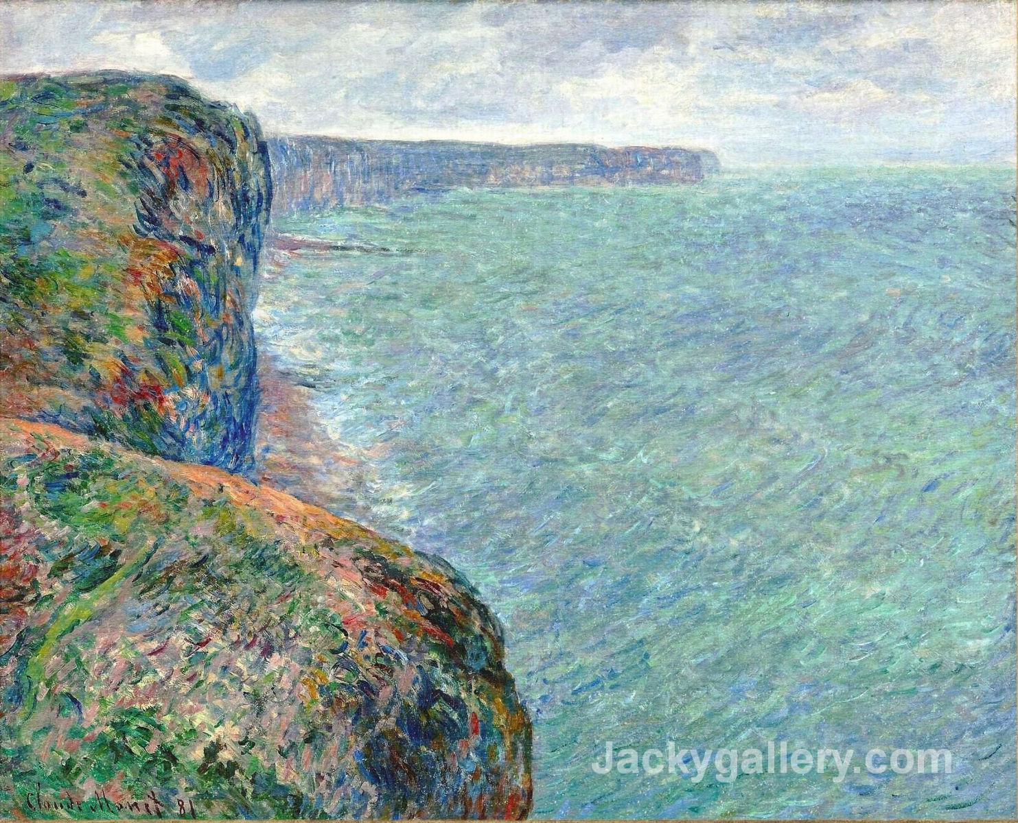 The Sea Seen from the Cliffs of Fecamp by Claude Monet paintings reproduction